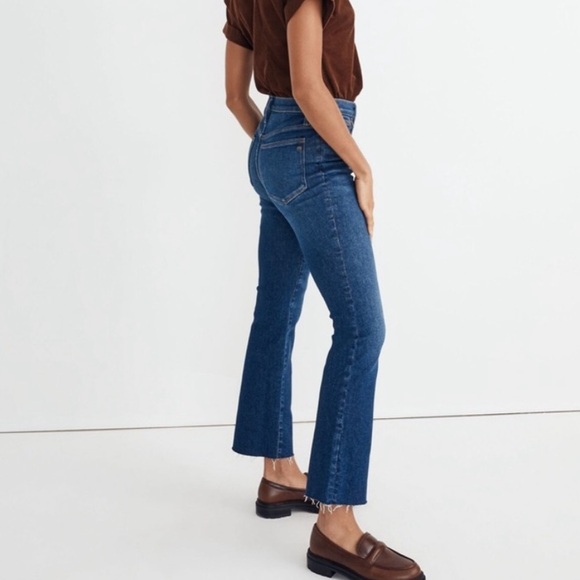 Madewell Denim - Madewell size 27 cali Demi boot raw hem blue jeans